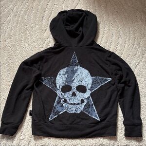 Boys Denny’s Lester’s PixieLane David Bowie Skull Star Hoodie 2/3